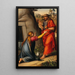 Easter Morning or Noli me tangere - Johann Jakob Fink — framed artwork on a wall