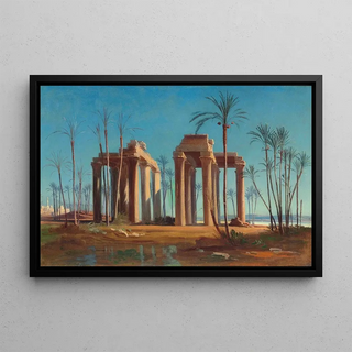 View of Antéopolis - Johann Jakob Frey — framed artwork on a wall