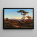 View of Rome from Monte Mario - Johann Jakob Frey — framed artwork on a wall
