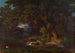 Landscape painting of a forest in the Roman mountains - Johann Jakob Frey — artwork view