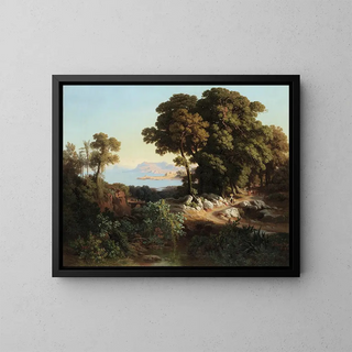 the surroundings of Monreale, Sicily - Johann Jakob Frey — framed artwork on a wall