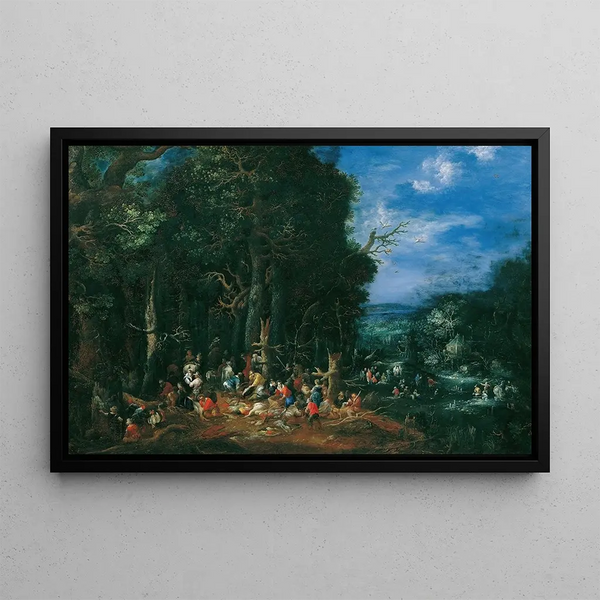 L'Air - Johann Jakob Hartmann — framed artwork on a wall