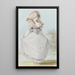 Dame noble en costume rococo - Johann Jakob Lutz — framed artwork on a wall