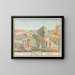 View of the Schellenwerk in Bern - Johann Jakob Lutz — framed artwork on a wall