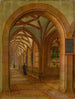 View of the cloister of Basel Cathedral - Johann Jakob Neustück — artwork view