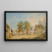 Cour du couvent Sainte-Marie-Madeleine des Récollets à Bâle - Johann Jakob Schneider — framed artwork on a wall