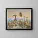View of the Roman Forum - Johann Jakob Wolfensberger — framed artwork on a wall