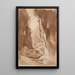 Cliffs overlooking a river gorge near Sorrento recto - Johann Joachim Faber — framed artwork on a wall