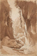 Cliffs overlooking a river gorge near Sorrento recto - Johann Joachim Faber — artwork view