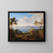 La baie de Pouzzoles près de Naples - Johann Joachim Faber — framed artwork on a wall