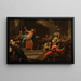 Christ Chasing the Merchants from the Temple - Johann Josef Karl Henrici — framed artwork on a wall