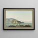 Vue de l'île Saint-Pierre sur le lac de Bienne - Johann Joseph Hartmann — framed artwork on a wall