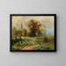 A Summer Day - Johann Kautsky — framed artwork on a wall