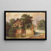 Idylle au fossé de la ville - Johann Kautsky — framed artwork on a wall