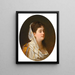 Portrait of a Lady - Johann Köler — framed artwork on a wall