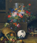 Nature morte avec un bocal à poissons rouges - Johann Knapp — artwork view