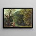 Agar and the Angel in the Desert - Johann König — framed artwork on a wall