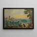 Rebecca and Eliezer at the Well - Johann König — framed artwork on a wall