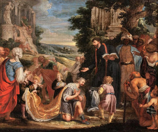 Saint Thomas the Apostle baptizing the Indo-Parthian king Gudnaphar - Johann König — artwork view
