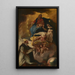 Saint Dominic Receiving the Rosary of Mary - Johann Konrad Wengner — framed artwork on a wall