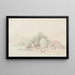 Lake Bienne - Johann Ludwig Aberli — framed artwork on a wall
