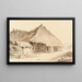 Maison paysanne bernoise Seeland - Johann Ludwig Aberli — framed artwork on a wall