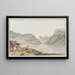 Charbonnières près du Lac de Joux - Johann Ludwig Aberli — framed artwork on a wall