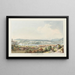 Drawing on the ramparts in Bern - Johann Ludwig Aberli — framed artwork on a wall