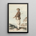 Peasant of the surroundings of Lake Murten - Johann Ludwig Aberli — framed artwork on a wall