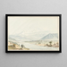 Vue dessinée de Mouri près de Berne - Johann Ludwig Aberli — framed artwork on a wall