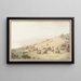 Vue de Lausanne - Johann Ludwig Aberli — framed artwork on a wall