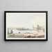 View of Nidau and Lake Bienne - Johann Ludwig Aberli — framed artwork on a wall