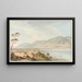 View of Thun from Gwatt - Johann Ludwig Aberli — framed artwork on a wall