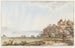 View of the Cerlier Castle and Lake Bienne - Johann Ludwig Aberli — artwork view