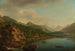 View of the village and Lake Brienz - Johann Ludwig Aberli — artwork view