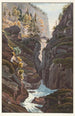 The Middle Bridge of the Via Mala - Johann Ludwig Bleuler — artwork view