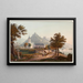 View of Bornhofen from the ruins of Liebenstein and Sternberg or the two brothers - Johann Ludwig Bleuler — framed artwork on a wall