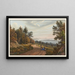 View of Reichenau Island in Lake Constance - Johann Ludwig Bleuler — framed artwork on a wall