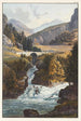 View of the Rhine waterfall and the Avers torrent in Roflen - Johann Ludwig Bleuler — artwork view
