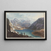 View of the anterior source of Lake Toma on Mount Badus - Johann Ludwig Bleuler — framed artwork on a wall