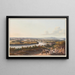 Vue de la ville de Ble et de ses environs - Johann Ludwig Bleuler — framed artwork on a wall