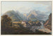 View of Razuns Castle from Mount Galanda and the Gunkels Mountain Path - Johann Ludwig Bleuler — artwork view