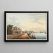 View of Biebrich Castle, residence of His Highness the Grand Duke of Nassau - Johann Ludwig Bleuler — framed artwork on a wall