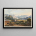 View of Vaduz Castle and Village - Johann Ludwig Bleuler — framed artwork on a wall