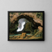 La Grotte de Neptune à Tivoli - Johann Martin von Rohden — framed artwork on a wall