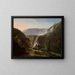 Waterfalls at Tivoli - Johann Martin von Rohden — framed artwork on a wall
