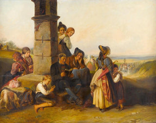 A Corpus Christi procession - Johann Matthias Ranftl — artwork view