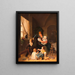 In the Nativity Scene - Johann Matthias Ranftl — framed artwork on a wall