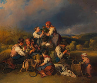 The harvest of the reapers - Johann Matthias Ranftl — artwork view