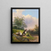 Young man sleeping - Johann Matthias Ranftl — framed artwork on a wall